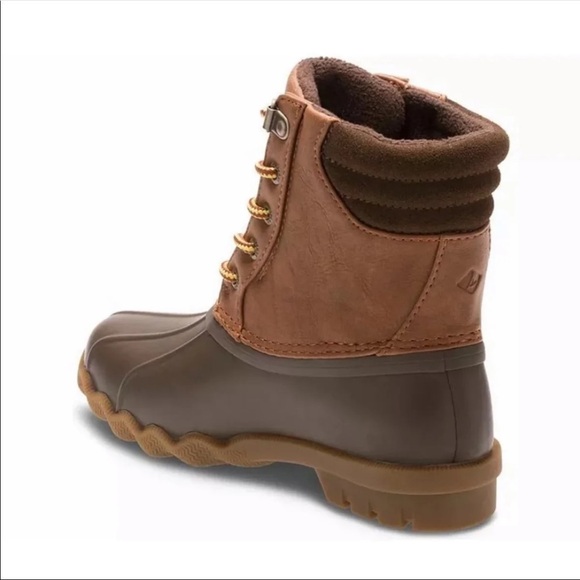 (NWT) SPERRY Top-Sider Big Kid's Avenue Duck Boot In Tan / Brown - Picture 2 of 11